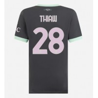 Camiseta AC Milan Malick Thiaw #28 Tercera Equipación para mujer 2024-25 manga corta